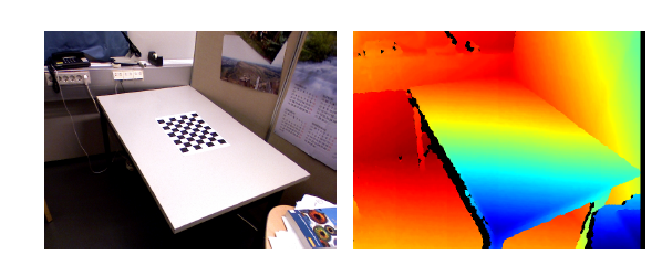Calibration board and plane reconstruction scene
